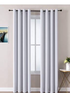ChrisDowa Grommet Room Darkening Curtains for Bedroom and Living Room - 2 Panels